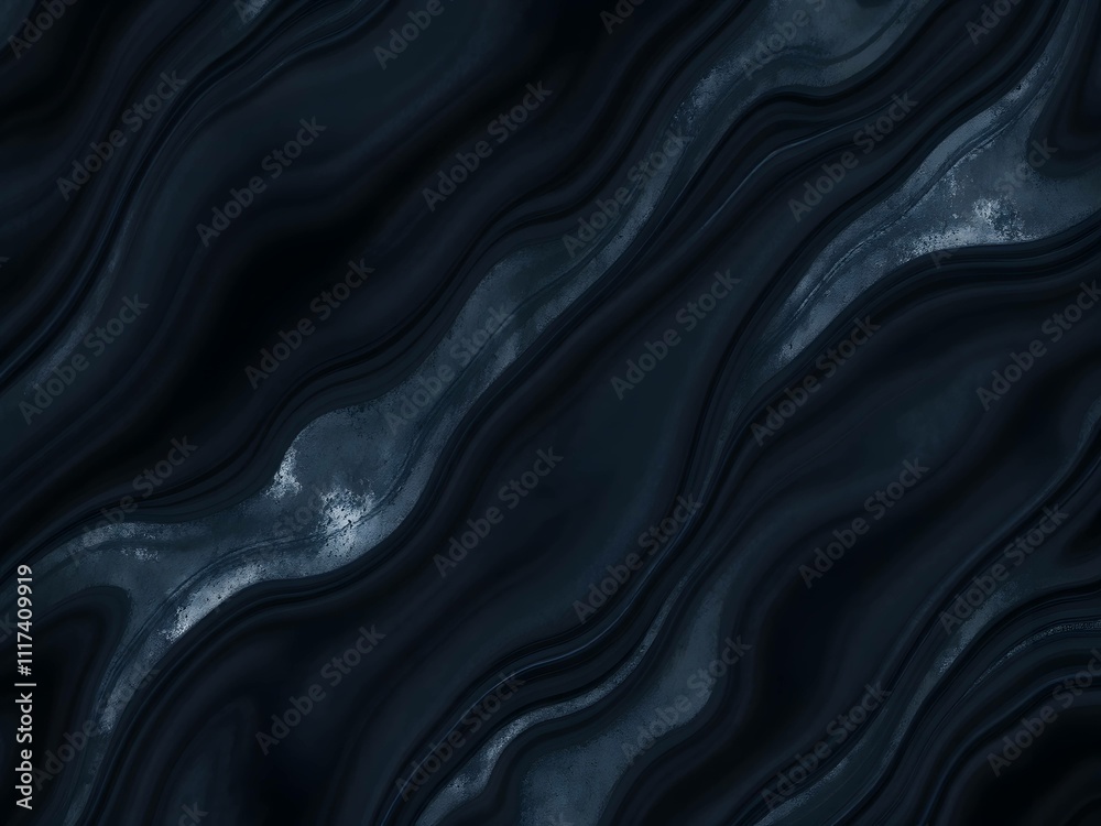 Obraz premium Black dark navy blue silver abstract pattern background