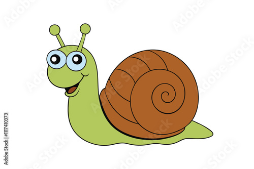 funny snail cartoon