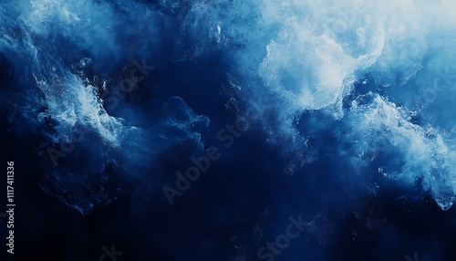 Abstract Blue Oceanic Texture Art Background for Creative Design Projects : Generative AI photo