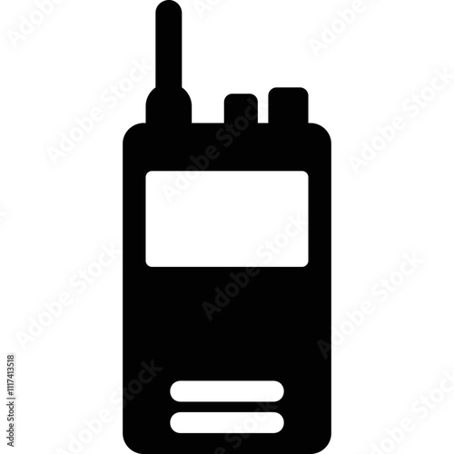 Simple vector icon walkie talkie