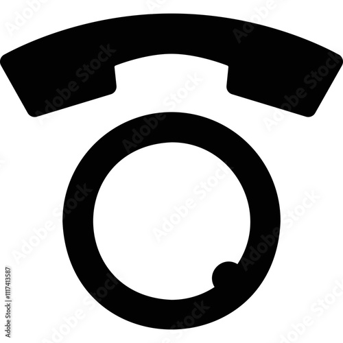 Simple vector icon handset