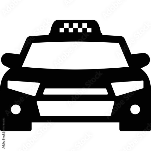 Simple vector icon taxi
