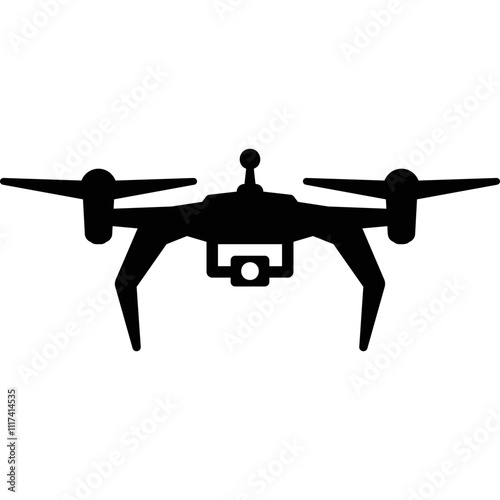 Simple vector icon quadrocopter