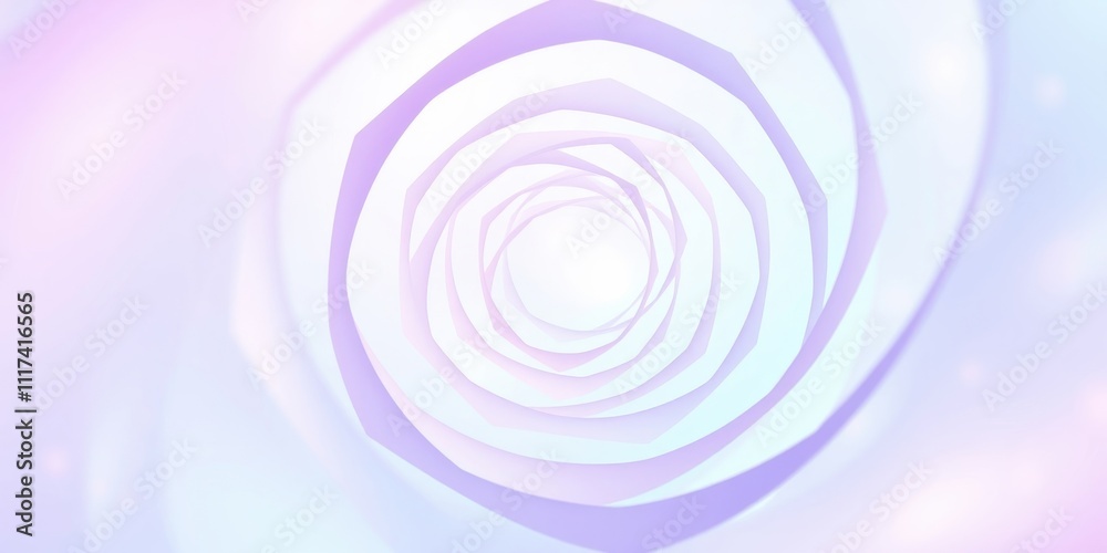 Abstract pastel swirl with soft purple and pink tones, creating a sense of depth and movement