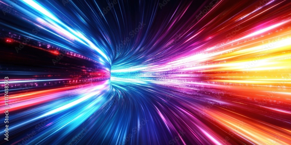 colorful light tunnel background. Neon futuristic flashes on black background. Colorful light exposure in a tunnel. abstract fast moving stripe lines Motion light lines backdrop colorful light tunnel background. Neon futuristic flashes on black background. Colorful light exposure in a tunnel. abstract fast moving stripe lines Motion light lines backdrop