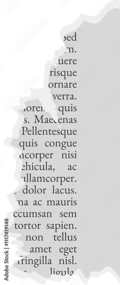 Naklejka premium Newspaper torn paper vector