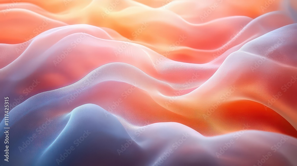 Abstract waves of soft colors creating a serene visual experience. Abstract waves of soft colors creating a serene visual experience.