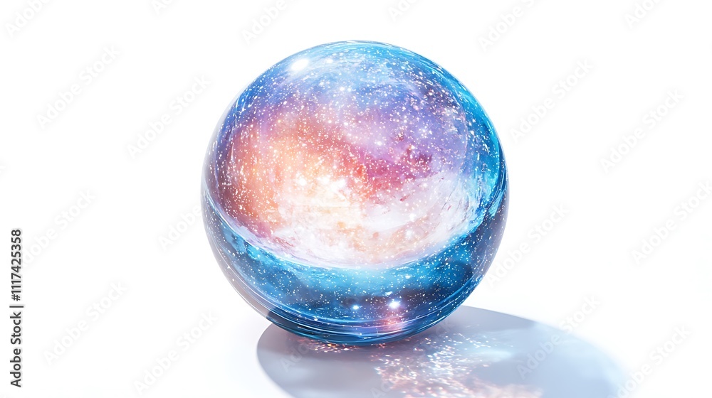 Crystal Sphere Encasing a Cosmic Nebula Crystal Sphere Encasing a Cosmic Nebula
