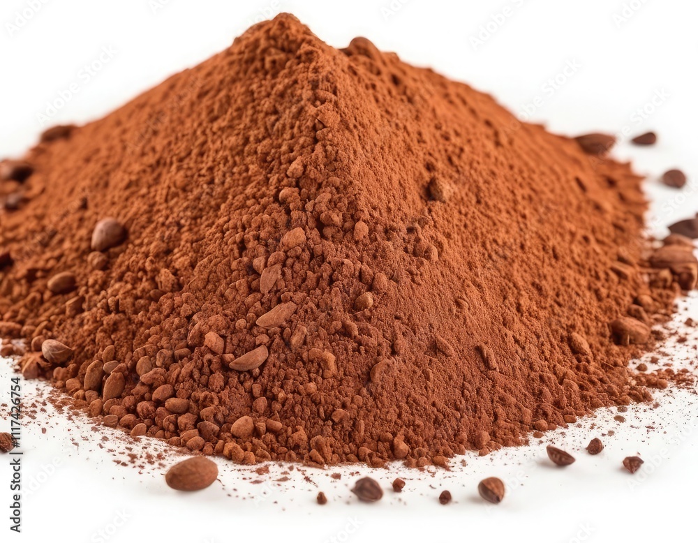 cocoa powder isolated on white cocoa powder isolated on white