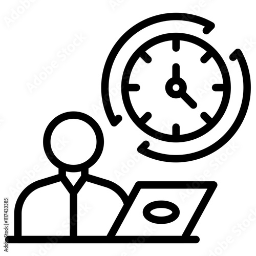 Full Time Job Icon