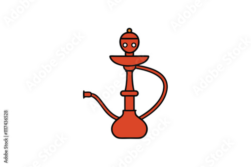 illustration of a hookah