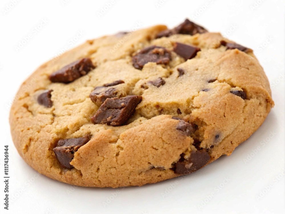 Close-up of a delicious chocolate chip cookie Close-up of a delicious chocolate chip cookie