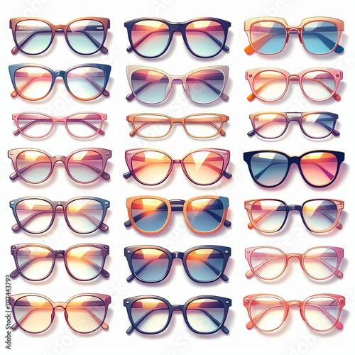 160 Glasses Collection A collection of eyeglasses frames in vari photo