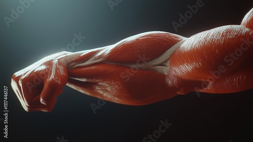 Human Anatomy: Arm Muscles 3D Render 