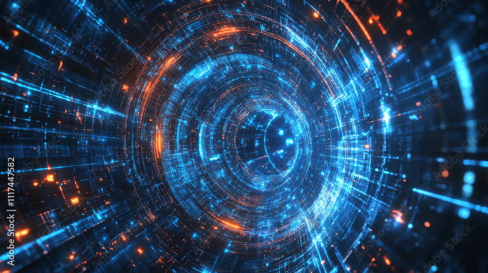 Blockchain technology with abstract background. Blockchain inscription on abstract technology cube. 3d render.. Blockchain technology with abstract background. Blockchain inscription on abstract technology cube. 3d render..