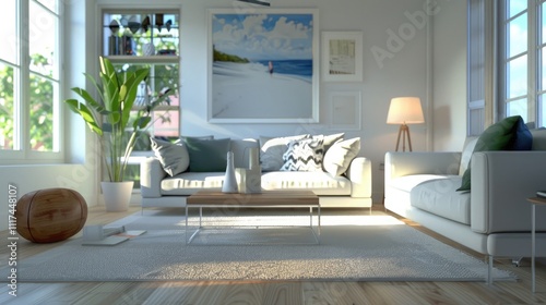 Decent living room interior  photo