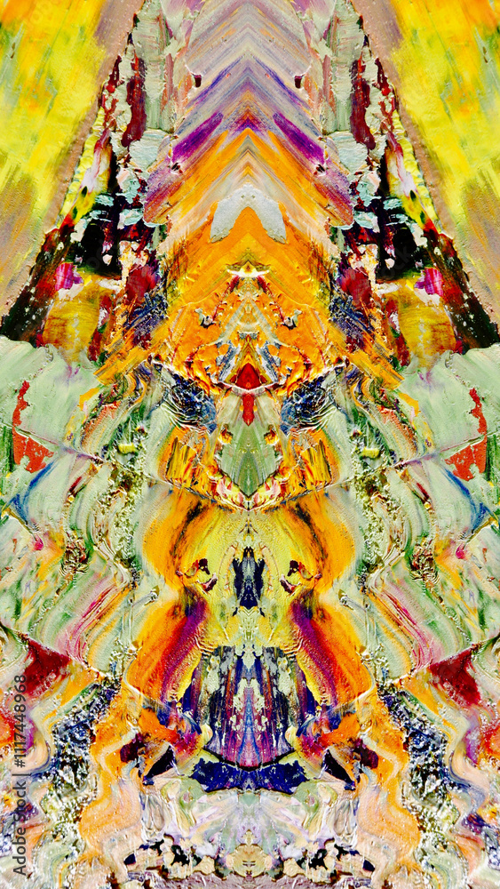 Fototapeta premium Abstract art background . Hand painting artwork on canvas