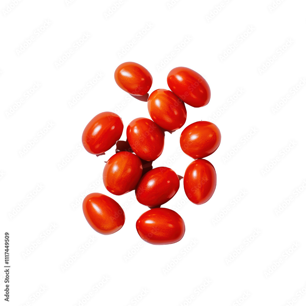 Bright red decorative eggs arranged in cluster, perfect for festive occasions. Their glossy finish adds vibrant touch to any celebration isolated on transparent background Bright red decorative eggs arranged in cluster, perfect for festive occasions. Their glossy finish adds vibrant touch to any celebration isolated on transparent background