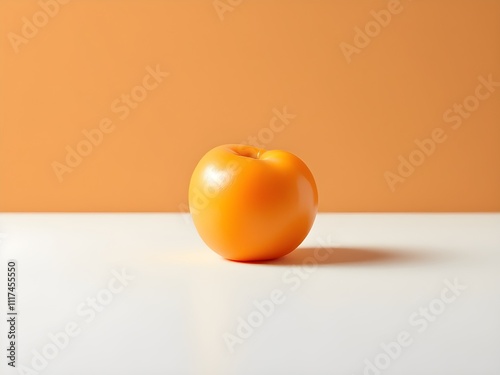 Serenity in Orange - Minimalist Light and Shadow Artistry