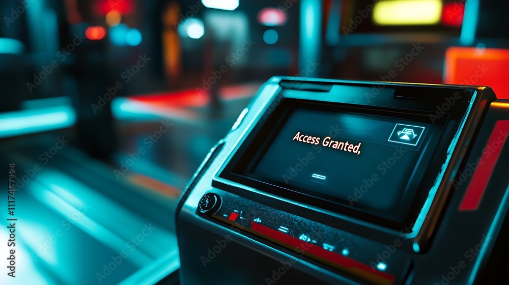 Obraz premium Access Granted - Futuristic Interface