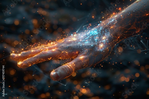 Futuristic legal services powered AI where artificial intelligence manages case management document review and legal research creating a more efficient and responsive legal industry