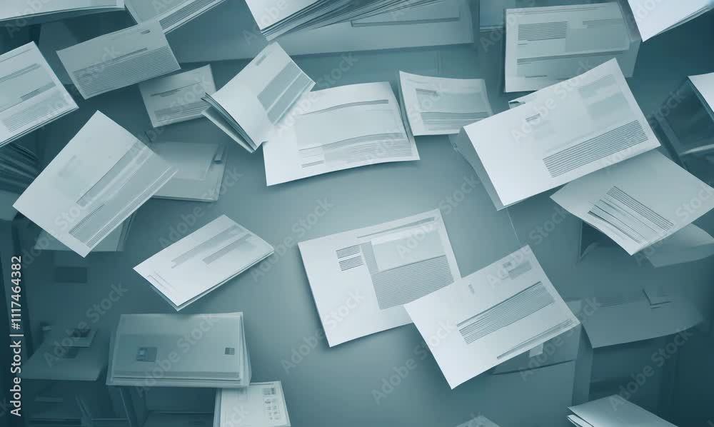 dynamic office chaos: papers in a whirlwind