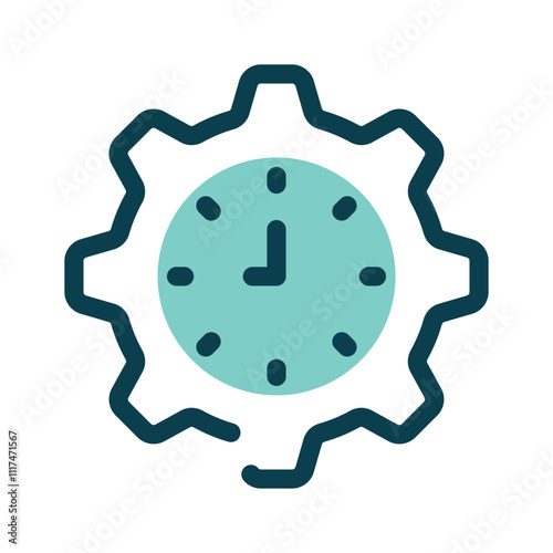 A clock in gears, symbolizing time management and efficiency