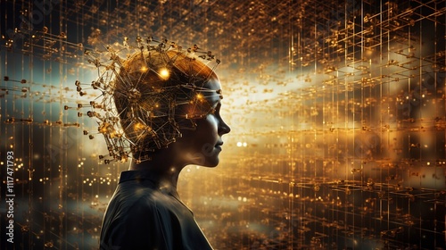 Intelligent ad bidding systems AI depicted in an abstract composition where artificial intelligence optimizes bidding strategies in realtime ensuring the best outcomes for ad spend