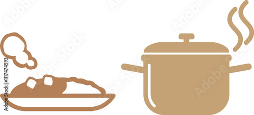 カレー　鍋　アイコン