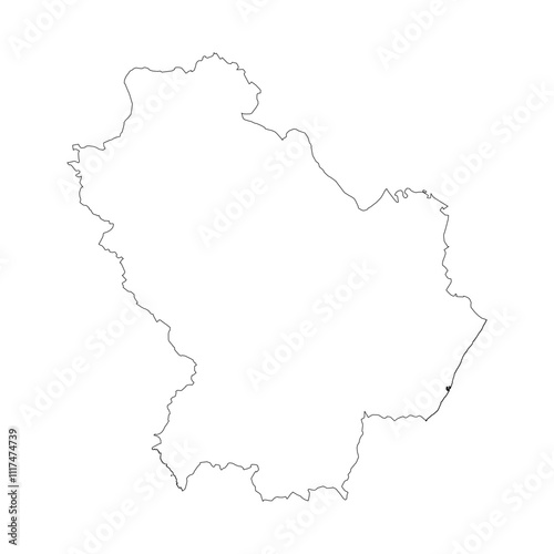Basilicata blank outline map