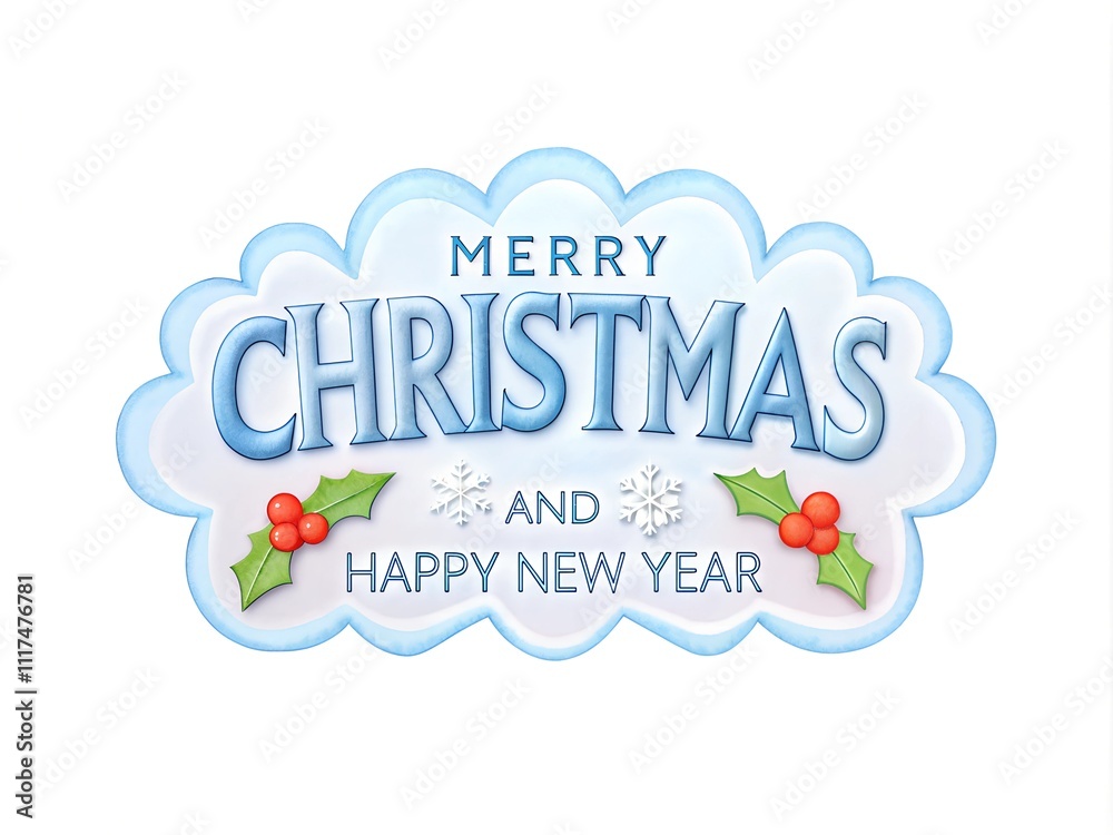 Naklejka premium Christmas and new year Signs