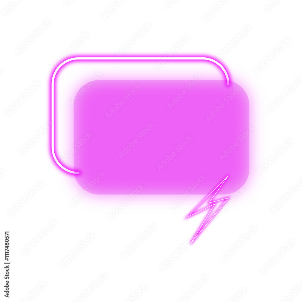 Neon speech bubble icon with purple colour | Glowing chat box with purple colour | Balloon speech Vector image | Talk bubble PNG Neon speech bubble icon with purple colour | Glowing chat box with purple colour | Balloon speech Vector image | Talk bubble PNG