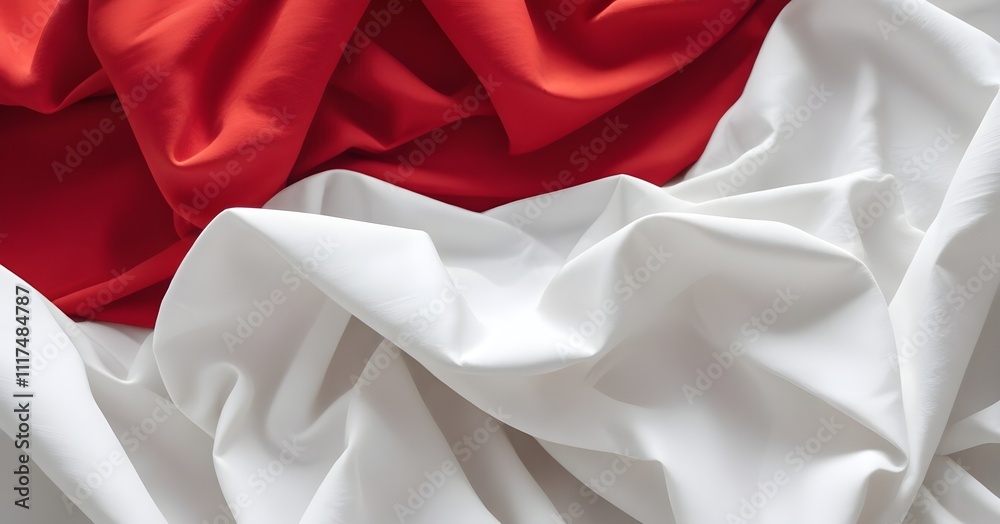 indonesia , close-up of crumpled and folded material with vibrant colors and soft textures indonesia , close-up of crumpled and folded material with vibrant colors and soft textures