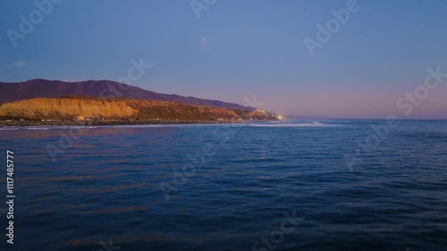 Vista Point San Onofre Ocean Beach Wide Coast Sunset Surfers Rocks