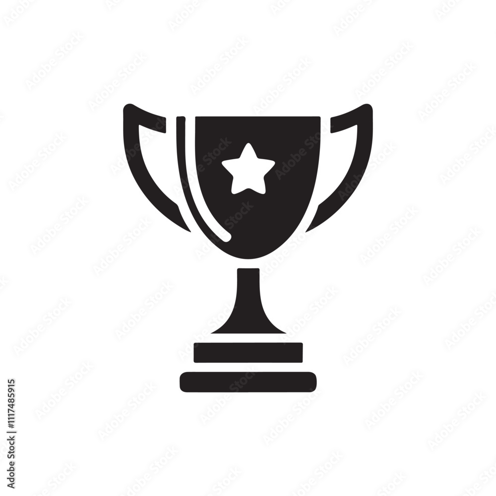 Vector Sports Trophy Icon for Digital Graphics and Logos Vector Sports Trophy Icon for Digital Graphics and Logos