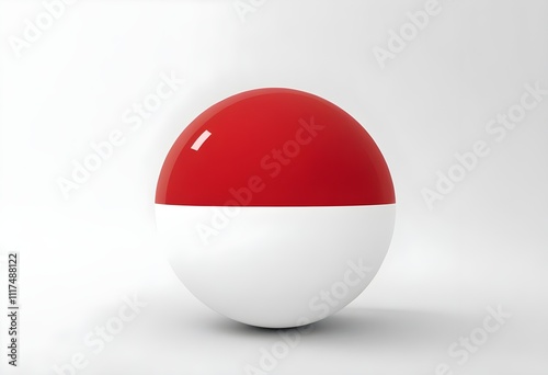indonesia spherical flag on a plain background Free Download indonesia spherical flag on a plain background - GFXLoad