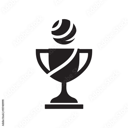 Sport Trophy Icon - Vector Illustration for Achievements and Awards