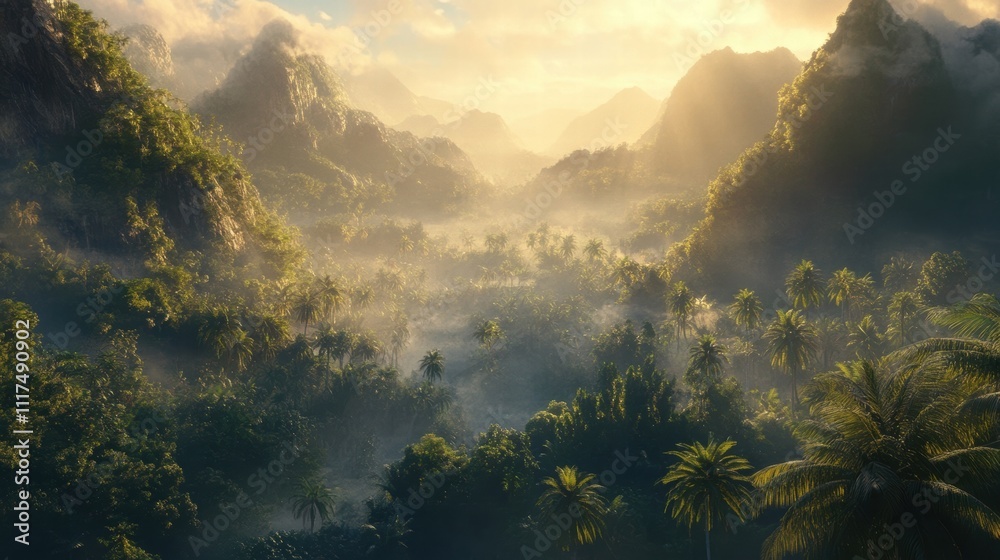 Tropical Valley Sunrise Tropical Valley Sunrise