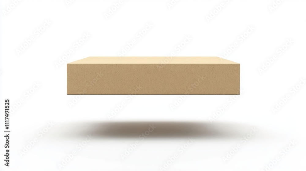 Beige Cardboard Box Mockup - Simple and Elegant Display Beige Cardboard Box Mockup - Simple and Elegant Display