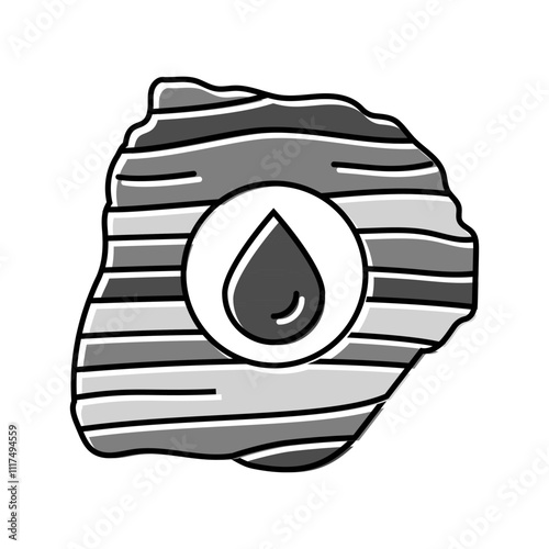 shale oil industry color icon vector. shale oil industry sign. isolated symbol illustration