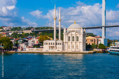 Ortakoy Mosque (Grand Mecidiye Mosque) in Istanbul, Turkey photo