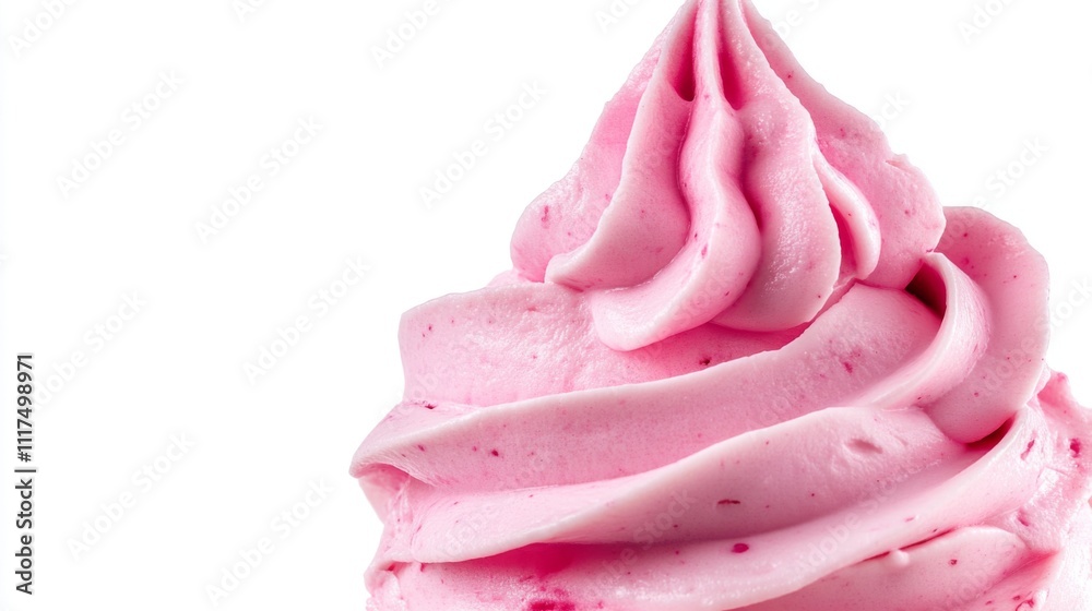 Close-up of a Pink Frozen Dessert Treat Close-up of a Pink Frozen Dessert Treat