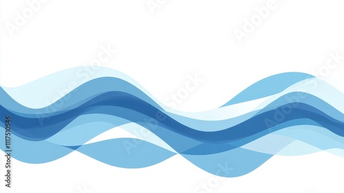 Abstract Blue Wave Background Design, Perfect for Presentations or Website Headers.