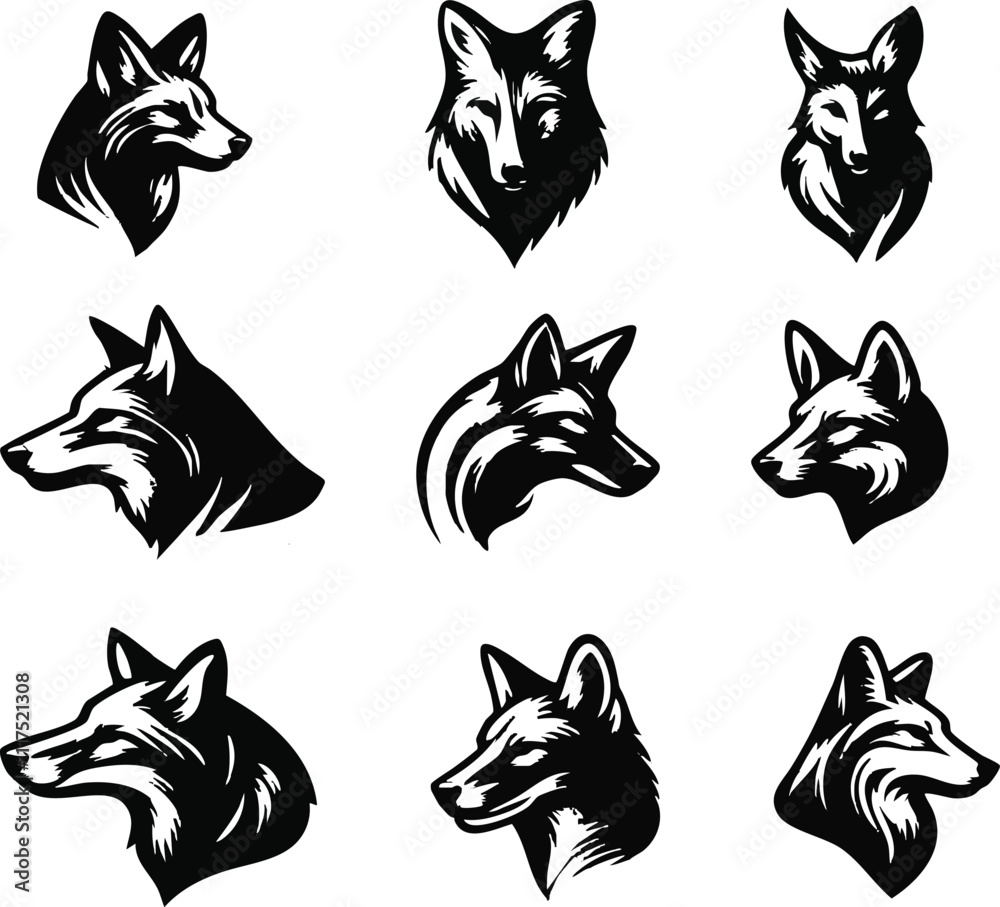 Tribal Jackal Silhouette for Logo Design
Tribal Jackal Silhouette for Logo Design