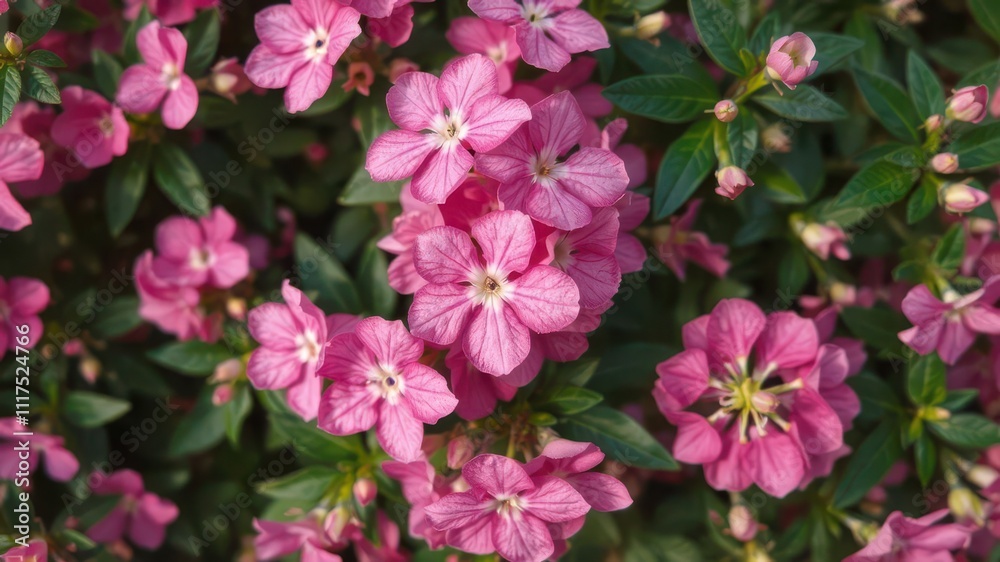 Vibrant pink flowers in full bloom creating a stunning background, vibrant, floral Vibrant pink flowers in full bloom creating a stunning background, vibrant, floral