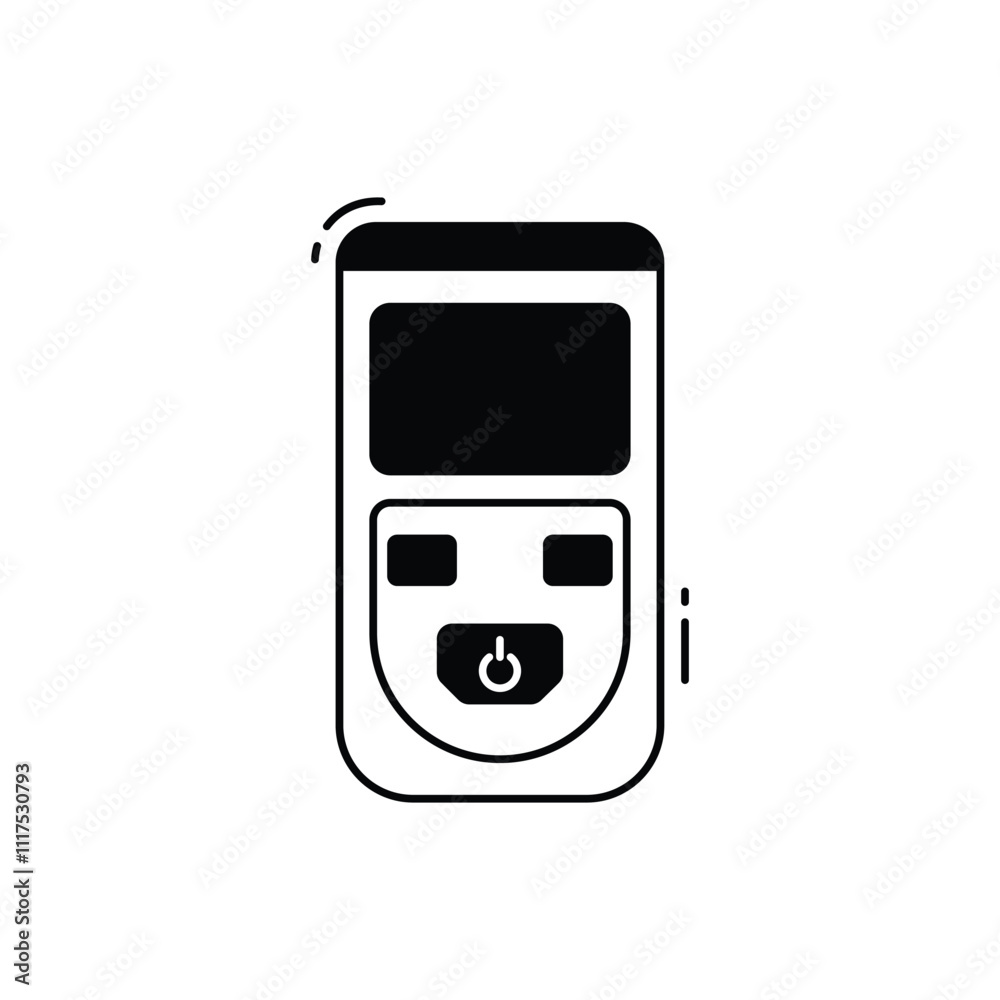 Radiation detector vector icon Radiation detector vector icon