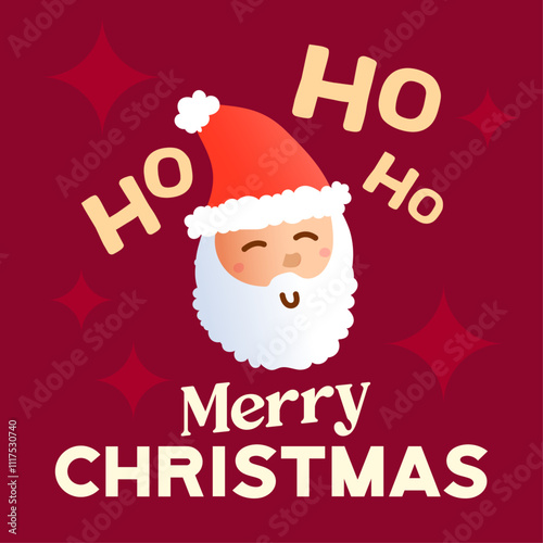 merry christmas santa claus card