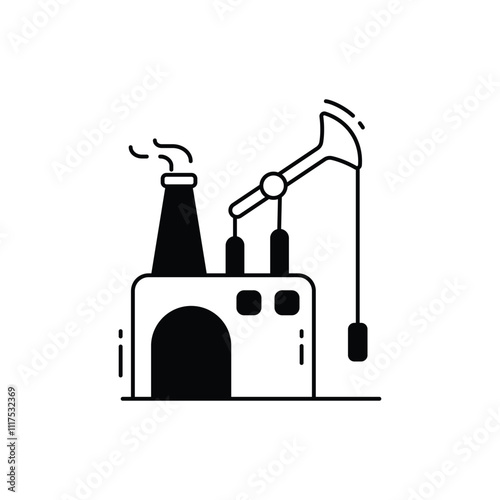 Fossil fuel vector icon