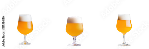 Golden beer hazy IPA tulip glass cloudy refreshing drink beverage alcohol amber pale foam