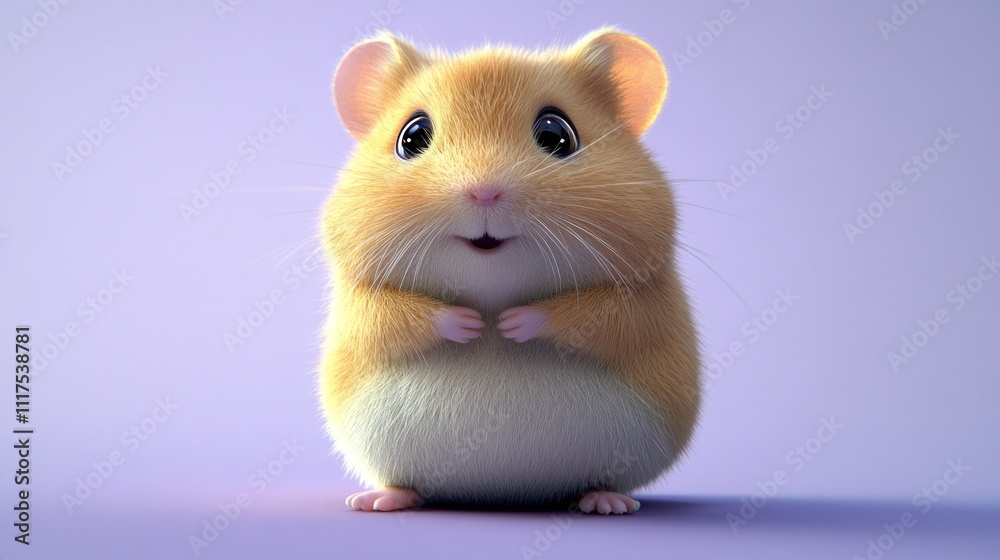 Adorable Golden Hamster Posing Cutely For A Photo Adorable Golden Hamster Posing Cutely For A Photo